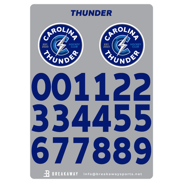 Carolina Thunder Helmet Stickers