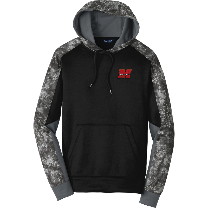 Team Maryland Sport-Wick Mineral Freeze Fleece Colorblock Hooded Pullover