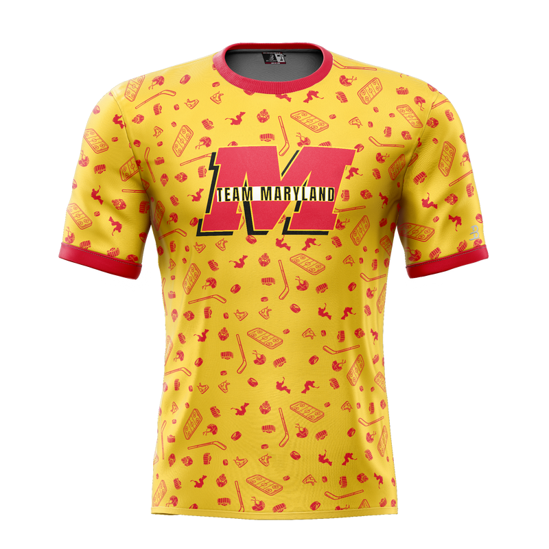 Team Maryland Youth Sublimated Pattern Tee