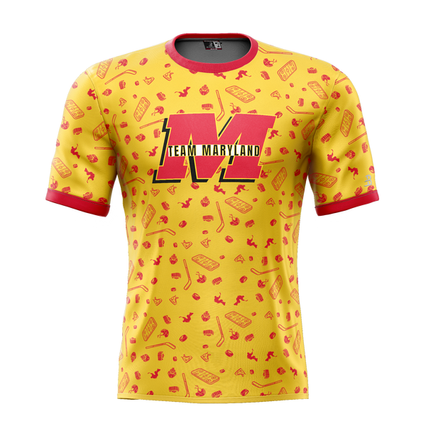 Team Maryland Adult Sublimated Pattern Tee