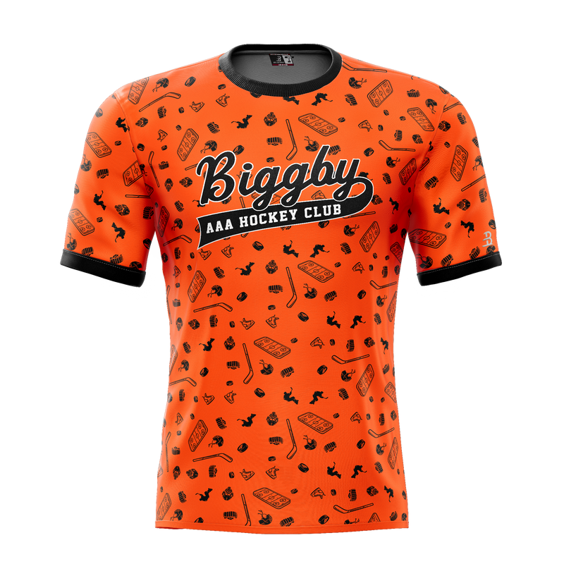 Biggby Coffee AAA Tier 1 Youth Sublimated Pattern Tee
