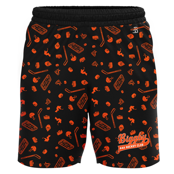 Biggby Coffee AAA Tier 1 Adult Sublimated Pattern Shorts