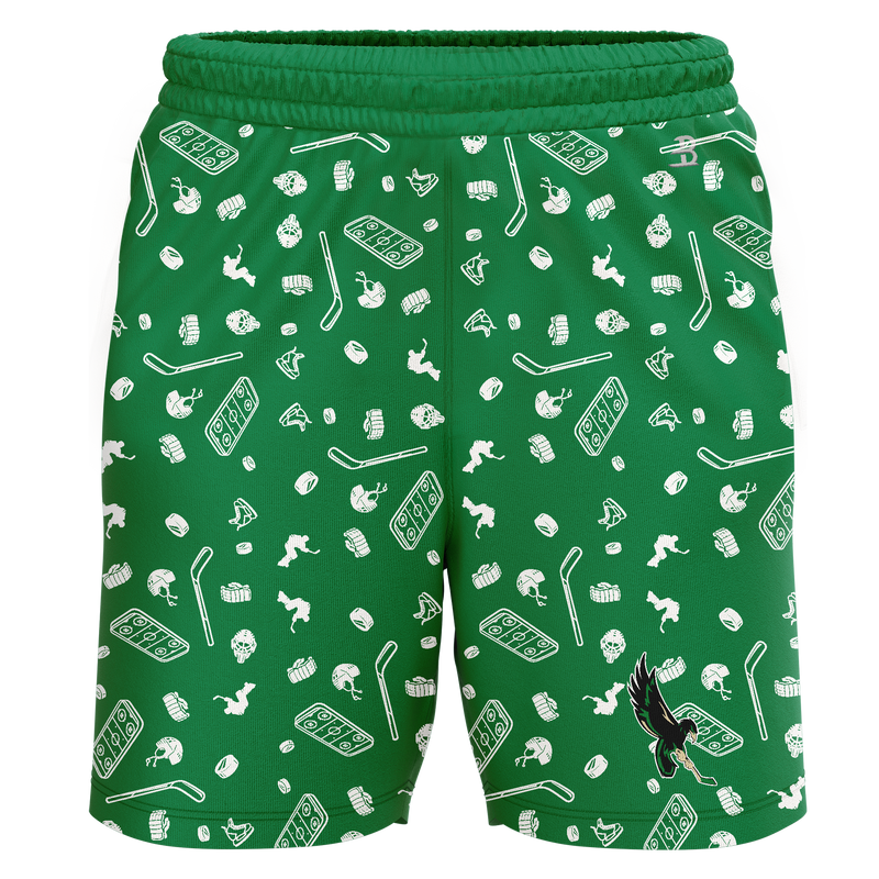 Wilmington Nighthawks Adult Sublimated Pattern Shorts