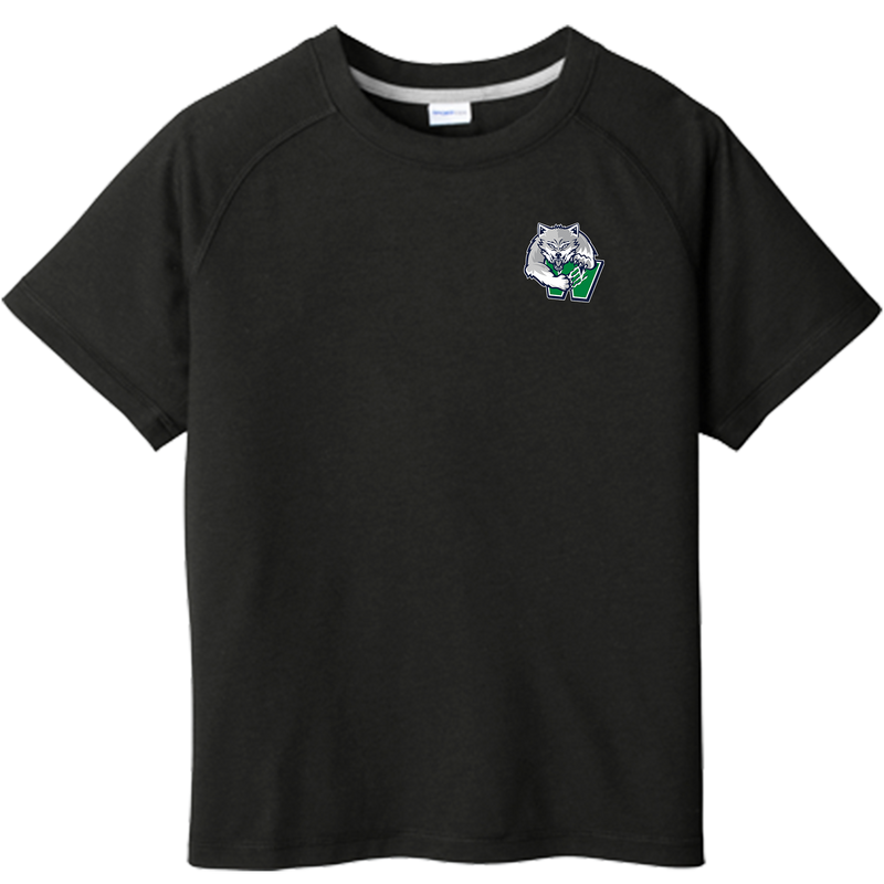 Woodbridge Wolfpack Youth PosiCharge Tri-Blend Wicking Raglan Tee